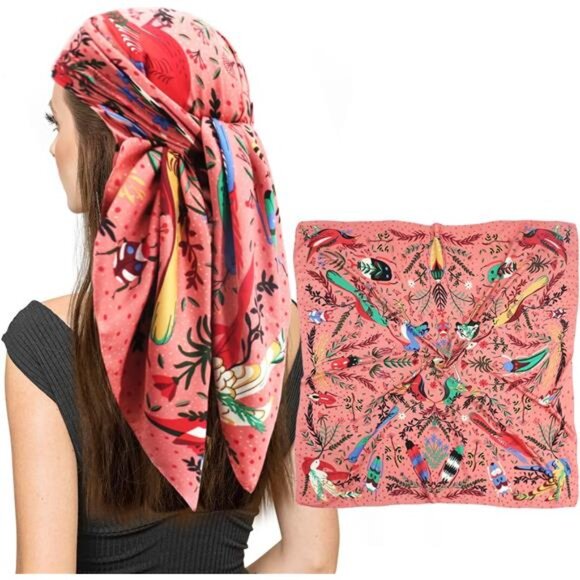Accessories - Square Satin Head Scarf - 015